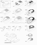 Blower HousingShrouds Diagram and Parts List for  Briggs and Stratton Engine